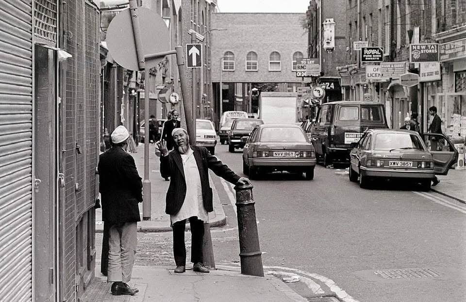 Brick Lane in the 1980s as Banglatown took shape